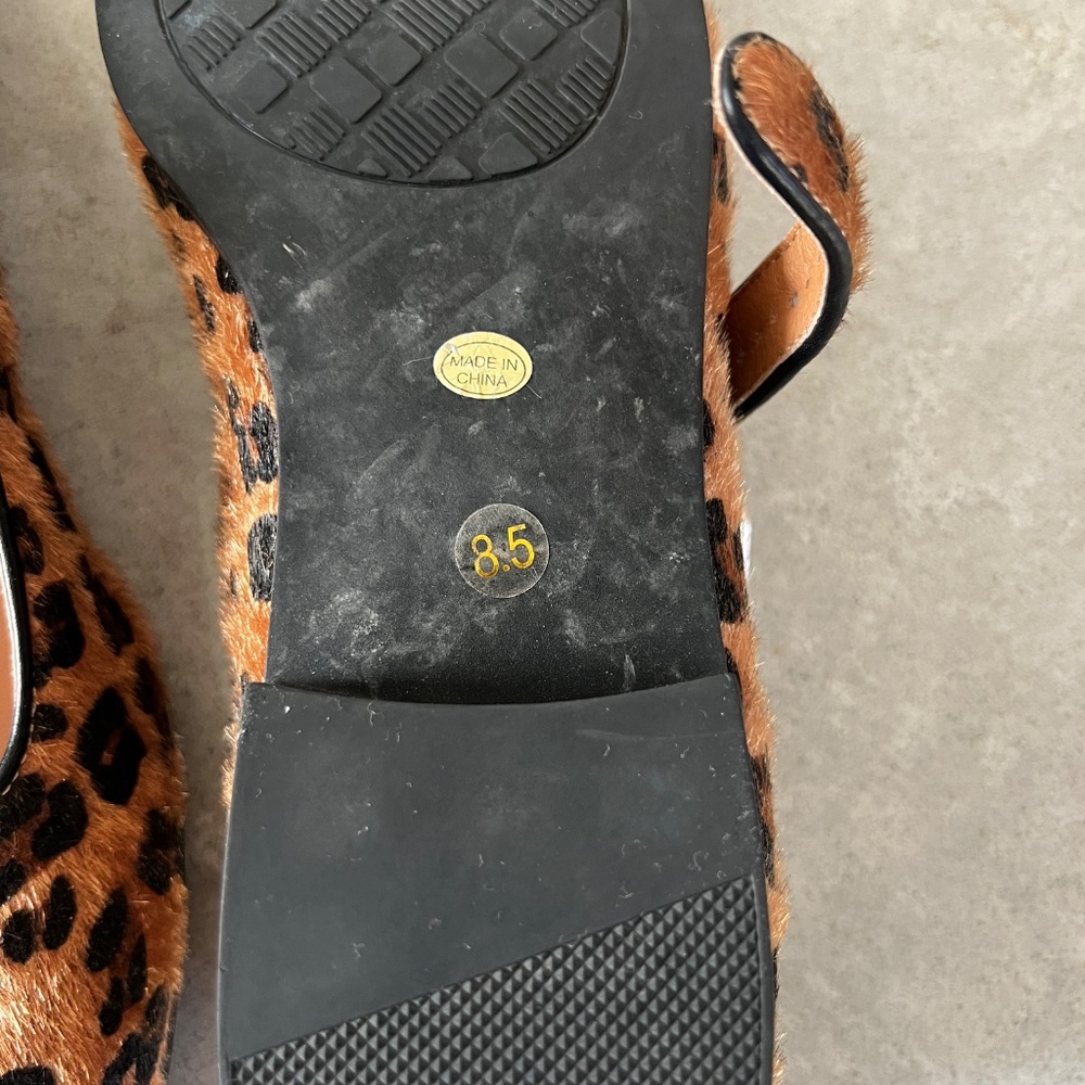 Amazon Leopard Print Flats with Buckle - Picture 5 of 5